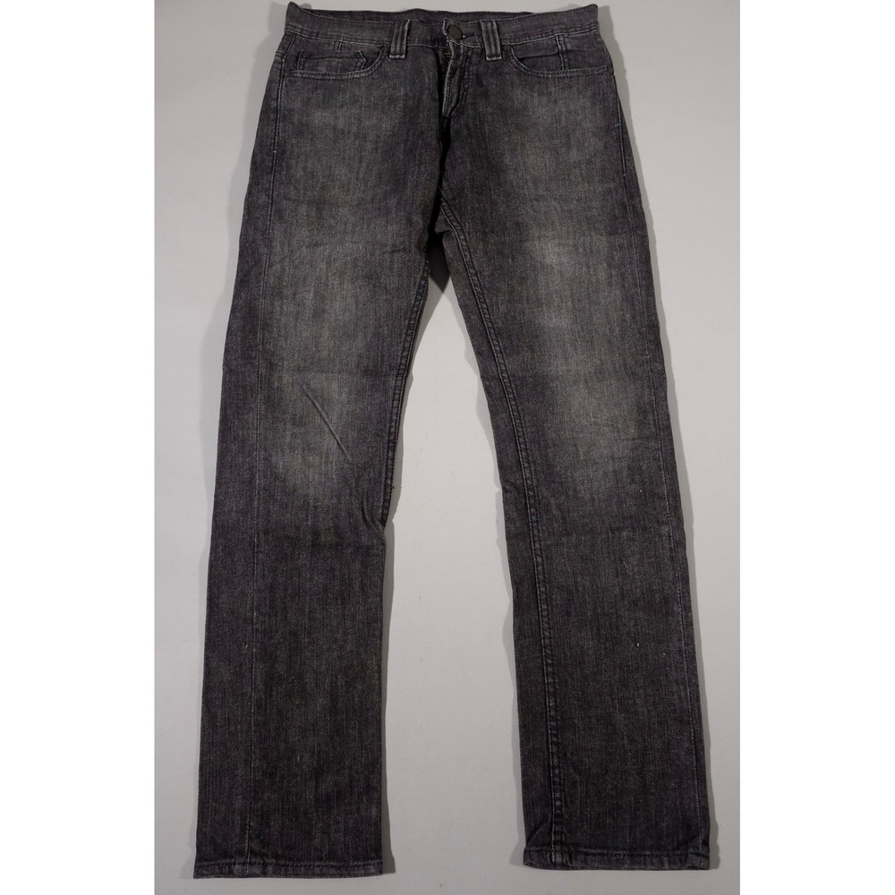 Levi's 511 Skinny Jeans‎ Mens 31x32 Black Faded Zip Pocket Denim 05511-0010